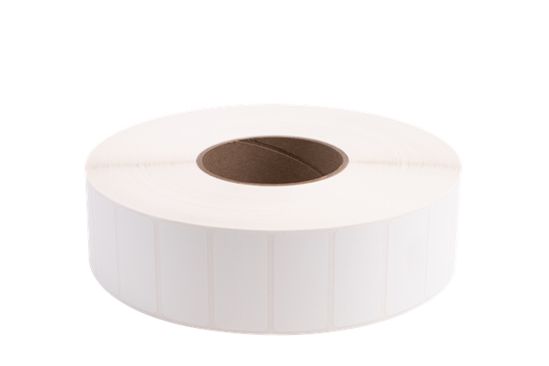 Brother TT Syn (Polyester) Matte Label (use Wax/Resin or Resin Ribbon) (2" x 1") (8" OD) (3" Core) (6215 Labels/Roll) (4 Rolls/Case) 1