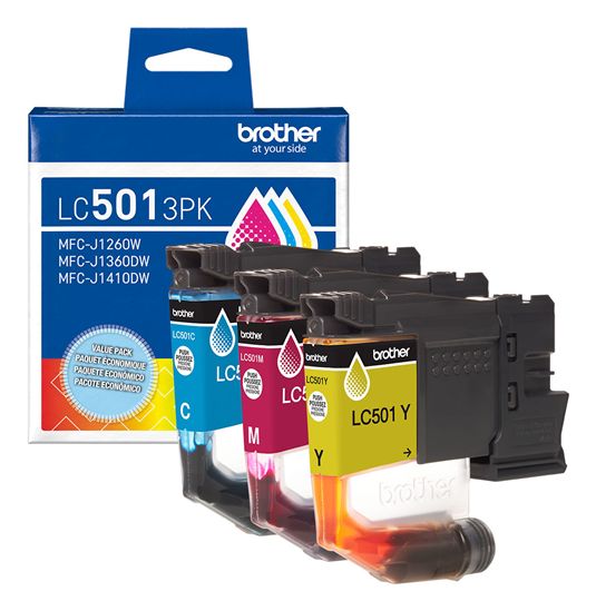 Brother 3-Pack Cyan Magenta Yellow Ink Cartridges (200 Yield Each) 1