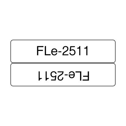 Brother Polyester Black Ink on White Flag Label (0.82" x 1.7") (0.41" x 1.7") (Folded) (72 Labels) 1