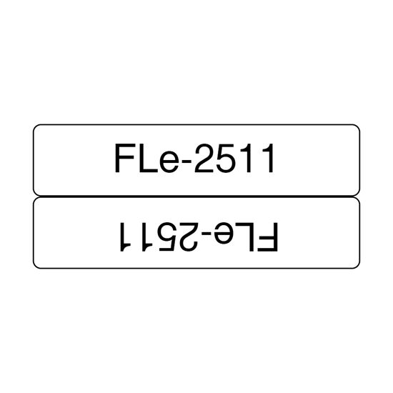 Brother Polyester Black Ink on White Flag Label (0.82" x 1.7") (0.41" x 1.7") (Folded) (72 Labels) 1