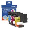 Brother 3-Pack Cyan Magenta and Yellow Ink Cartridges (500 Yield Each) 1