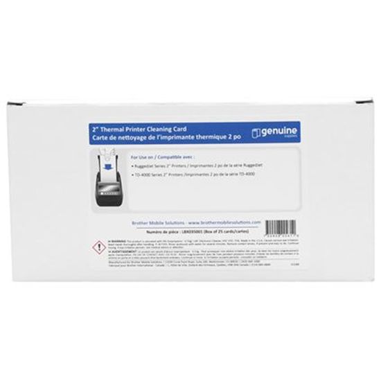 Brother Cleaning Card (2" x 6") (25 Cards/Carton) 1