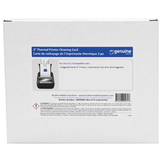 Brother Cleaning Card (3" x 6") (25 Cards/Carton) 1