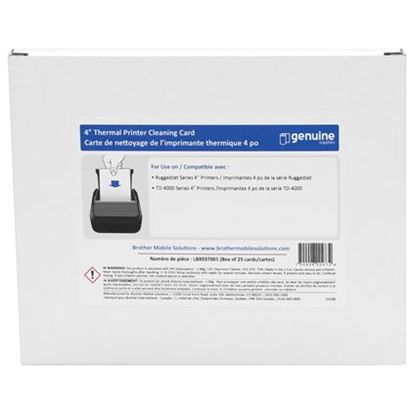 Brother Cleaning Card (4" x 6") (25 Cards/Carton) 1