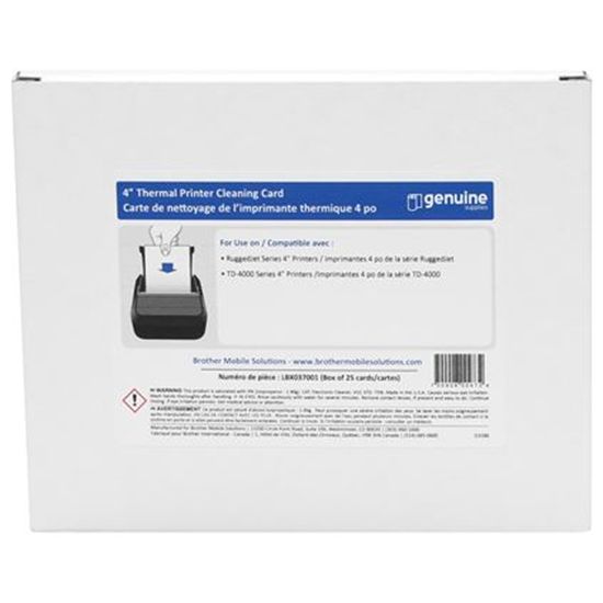 Brother Cleaning Card (4" x 6") (25 Cards/Carton) 1