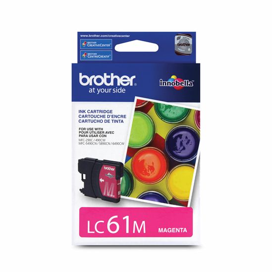 Brother Genuine LC61M Magenta Ink Cartridge (325 Yield) 1