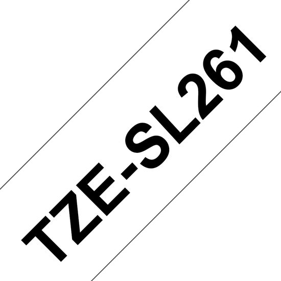Brother Printable Height Black Ink on White Self-Laminating Label (1.4" x 26.2') (0.37") 1