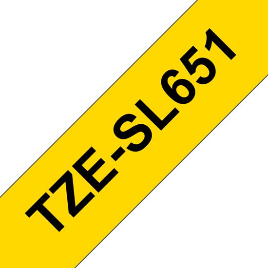Brother Printable Height Black Ink on Yellow Self-Laminating Label (0.94" x 26.2') (0.37") 1