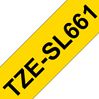 Brother Printable Height Black Ink on Yellow Self-Laminating Label (1.4" x 26.2') (0.37") 1