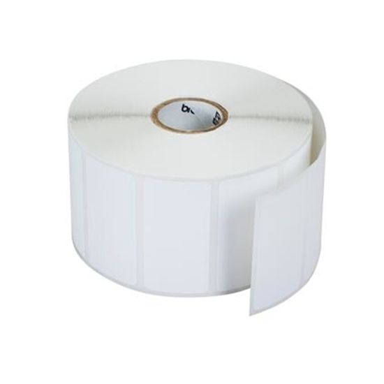 Brother Premium Die-Cut Label (2" x 1") (2.3" OD) (0.75" ID) (Gap) (36 Rolls/Case) (525 Labels/Roll) 1