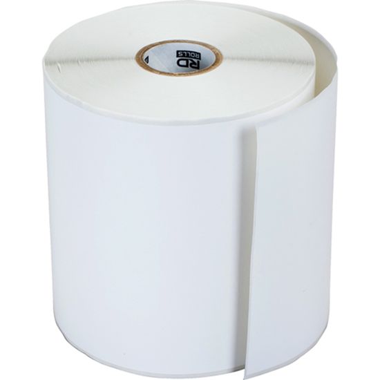 Brother DT Cont Premium Paper Label (4" Wide) (4" OD) (1" Core) (145.01'/Roll) (12 Rolls/Case) 1