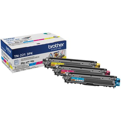 Brother Standard Yield Toner Cartridge 3-Pack (1 Ea. Cyan Magenta Yellow) (2200 Yield) 1