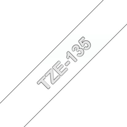Brother 12mm (1/2") White on Clear Tape (8m/26.2') (1/Pkg) For use in P-Touch: All TZ Machines 1