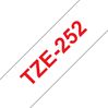 Brother 24mm (1") Red on White Laminated Tape (8m/26.2') (1/Pkg) For use in PT-530 550 3600 9200DX 9200PC 9400 9500PC 9600 1