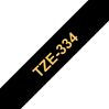 Brother 12mm (1/2") Gold on Black Laminated Tape (8m/26.2') (1/Pkg) For use in TZ P-Touch: All TZ Machines 1