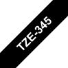 Brother 18mm (3/4") White on Black Laminated Tape (8m/26.2') (1/Pkg) For use in TZ P-Touch: All TZ Machines Except PT-200 1100 1130 1300 1160 1170S 1180 1200 2030 2730 ST-1150 1