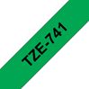 Brother 18mm (3/4") Black on Green Laminated Tape (8m/26.2') (1/Pkg) For use in TZ P-Touch: All TZ Machines Except PT-200 1100 1130 1300 1160 1170S 1180 1200 2030 2730 ST-1150 1