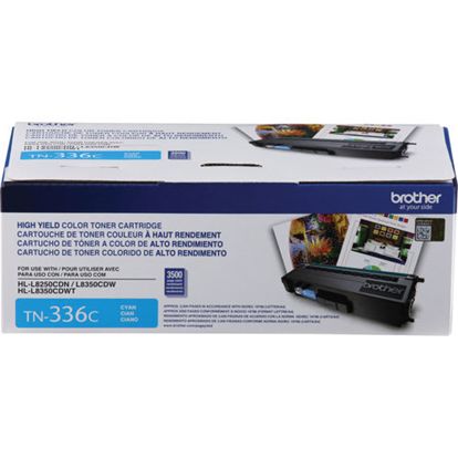 Brother High Yield Cyan Toner Cartridge (3500 Yield) 1