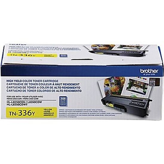 Brother High Yield Yellow Toner Cartridge (3500 Yield) 1