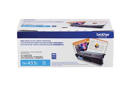 Brother High Yield Cyan Toner Cartridge (4000 Yield) 1