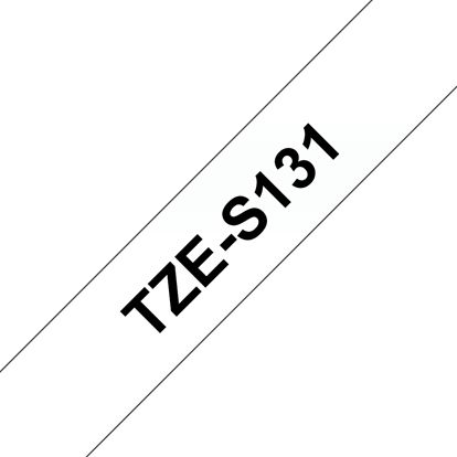 Brother 12mm (1/2") Black on Clear Extra Strength Super Adhesive Industrial Tape (8m/26.2') (1/Pkg) For use in TZ P-Touch: All TZ Machines 1