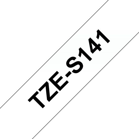 Brother 18mm (3/4") Black on Clear Extra Strength Super Adhesive Industrial Tape (8m/26.2') (1/Pkg) For use in P-Touch: All TZ Machines Except PT-200 1100 1130 1300 1160 1170S 1180 1200 ST-115 1