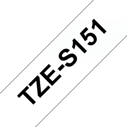 Brother 24mm (1") Black on Clear Extra Strength Super Adhesive Industrial Tape (8m/26.2') (1/Pkg) For use in PT-530 550 3600 9200DX 9200PC 9400 9500PC 9600 1