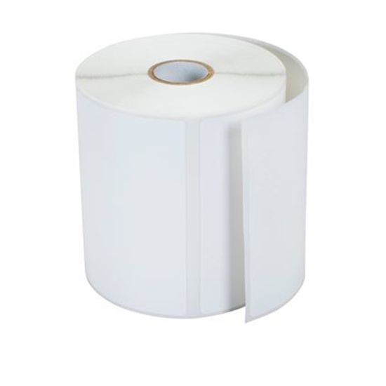 Brother Direct Thermal Premium Paper Label (2.5" x 4")  (0.75" Core) (2.28" OD) (Gap) (Die Cut) (White) (115 Labels/Roll) (36 Rolls/Case) 1