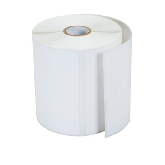 Brother DT Polypropylene Label (4" x 4") (5" OD) (1" Core) (730 Labels/Roll) (8 Rolls/Case) 1