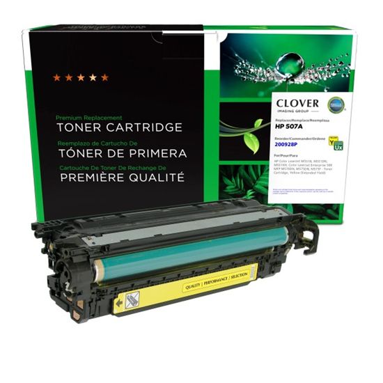CIG Remanufactured Extended Yield Yellow Toner Cartridge (Alternative for HP CE402A 507A) (10500 Yield) 1