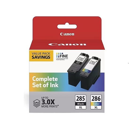Canon (PG-285/CL-286) High Yield Black/Trui-Color Value Pack (2 Pack) 1