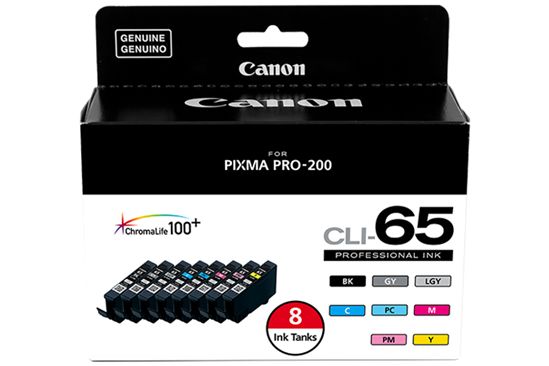 Canon (CLI-65) 8 Color Ink Tank Vaule Pack (Dye Based) (Includes K C G M Photo C Photo M LG Y) 1