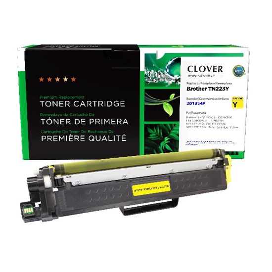 CIG Remanufactured Yellow Toner Cartridge (Alternative for Brother TN223Y) (1300 Yield) 1