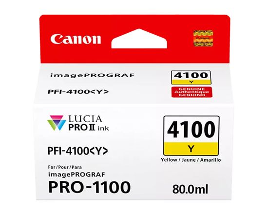 Canon (PFI-4100) Yellow Ink Tank (80mL) 1