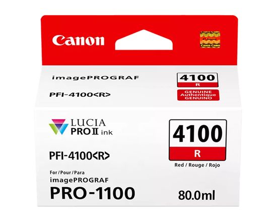 Canon (PFI-4100) Red Ink Tank (80mL) 1