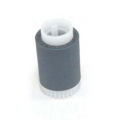 HP Pickup Roller (Gray Spongy Rubber Roller on a White Cylinder & 24 Tooth White Gear on One Side) 1