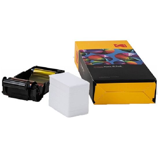 KODAK ID Printer Color Ribbon Easy-Load Replacement Kit includes 1ea Color Ribbon and 100 Cards 1