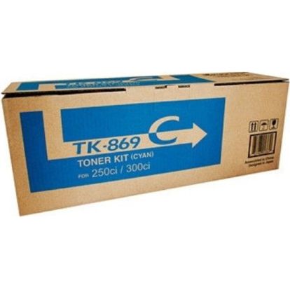 Kyocera (TK-869C) Cyan Toner Cartridge (Includes Waste Toner Container) (12000 Yield) 1