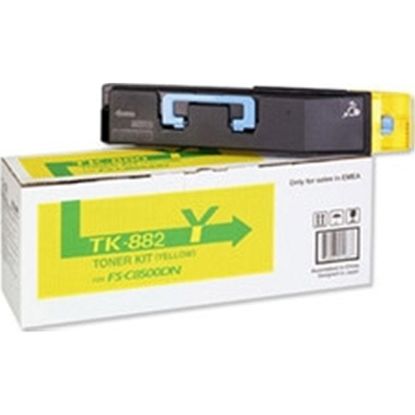 Kyocera (TK-882Y) Yellow Toner Cartridge (18000 Yield) 1