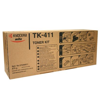Kyocera (TK-411) Toner Cartridge (Includes 2 Waste Bottles + Bags Grid Cleaner) (15000 Yield) 1