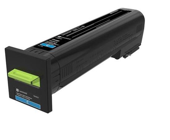 Lexmark Extra High Yield Cyan Return Program Toner Cartridge (22000 Yield) 1