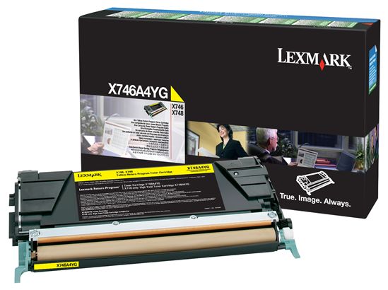 Lexmark Yellow Return Program Toner Cartridge for US Government (7000 Yield) (TAA Compliant Version of X746A1YG) 1