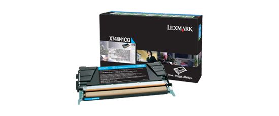 Lexmark High Yield Cyan Return Program Toner Cartridge (10000 Yield) 1