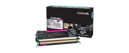 Lexmark High Yield Magenta Return Program Toner Cartridge (10000 Yield) (For Use in Model X748) 1