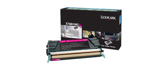 Lexmark High Yield Magenta Return Program Toner Cartridge (10000 Yield) (For Use in Model X748) 1