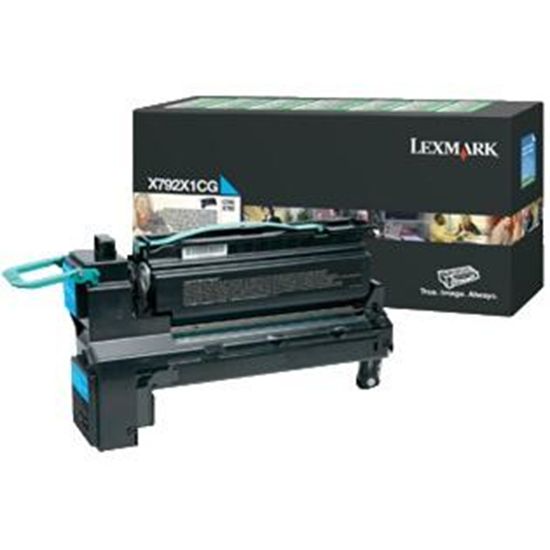 Lexmark Extra High Yield Cyan Return Program Toner Cartridge (20000 Yield) 1