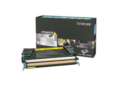 Lexmark Yellow Return Program Toner Cartridge (6000 Yield) 1