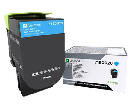 Lexmark Cyan Non-Return Program Toner Cartridge (2300 Yield) 1