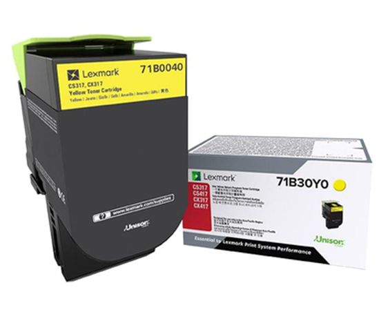 Lexmark Yellow Non-Return Program Toner Cartridge (2300 Yield) 1