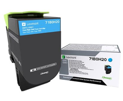 Lexmark Cyan High Yield Non-Return Program Toner Cartridge (3500 Yield) 1